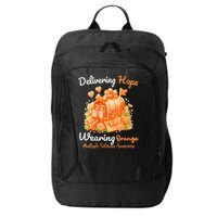 Delivering Hope Wearing Orange Multiple Sclerosis Awareness City Backpack