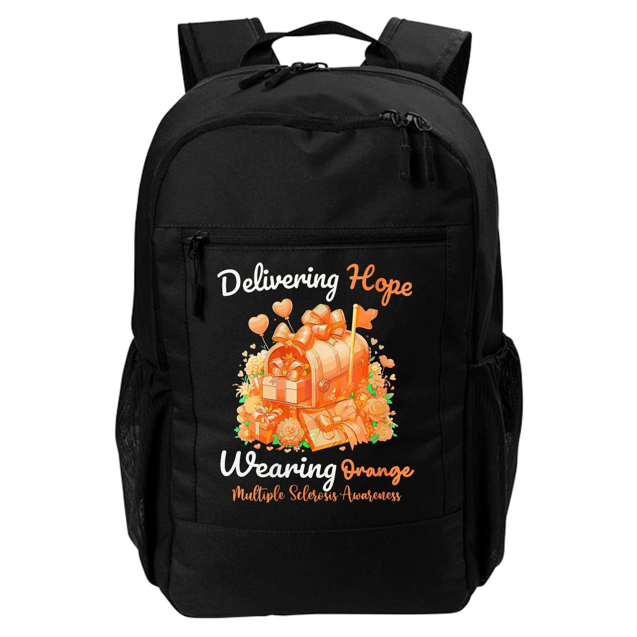 Delivering Hope Wearing Orange Multiple Sclerosis Awareness Backpack