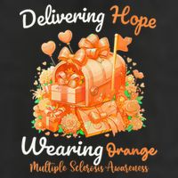 Delivering Hope Wearing Orange Multiple Sclerosis Awareness Adult Drive Performance Visor