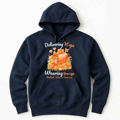 Delivering Hope Wearing Orange Multiple Sclerosis Awareness Hoodie