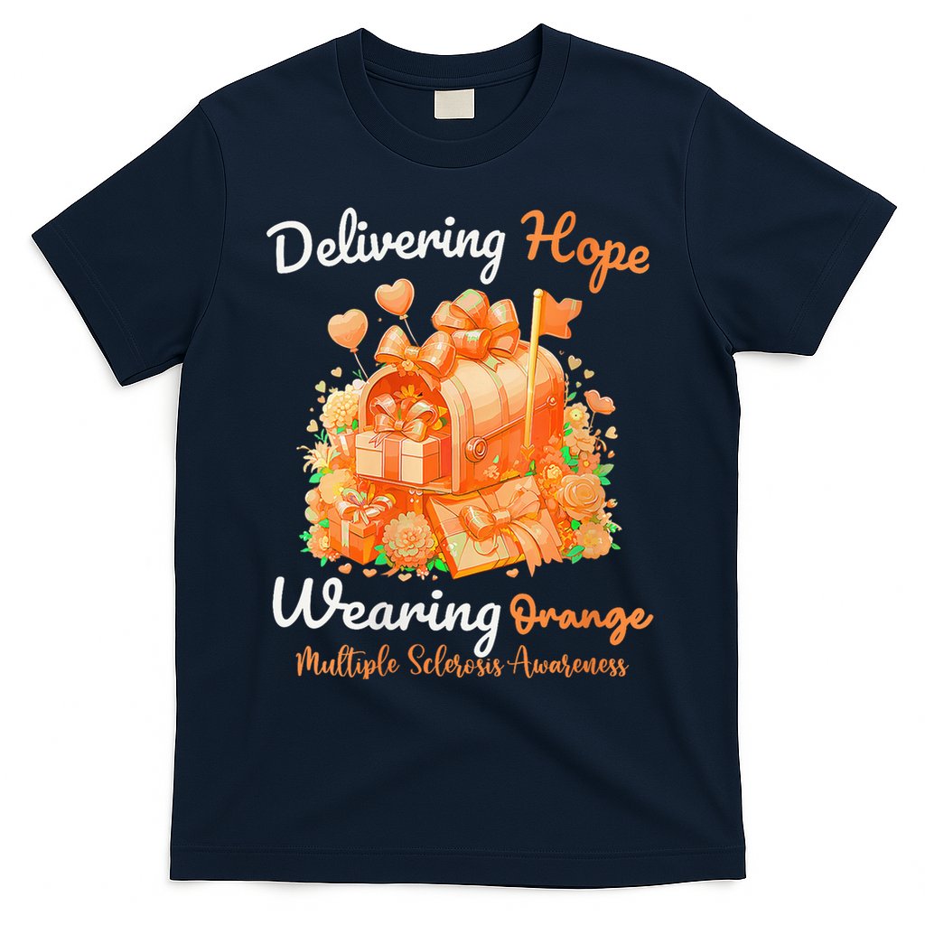 Delivering Hope Wearing Orange Multiple Sclerosis Awareness T-Shirt
