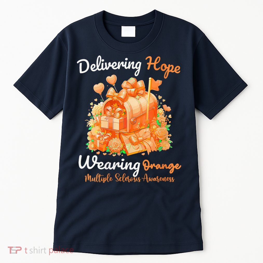 Delivering Hope Wearing Orange Multiple Sclerosis Awareness Tall T-Shirt
