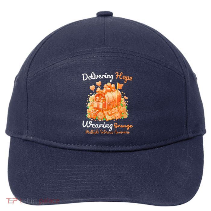 Delivering Hope Wearing Orange Multiple Sclerosis Awareness 7-Panel Snapback Hat