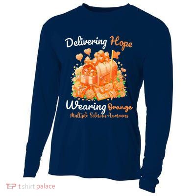 Delivering Hope Wearing Orange Multiple Sclerosis Awareness Cooling Performance Long Sleeve Crew