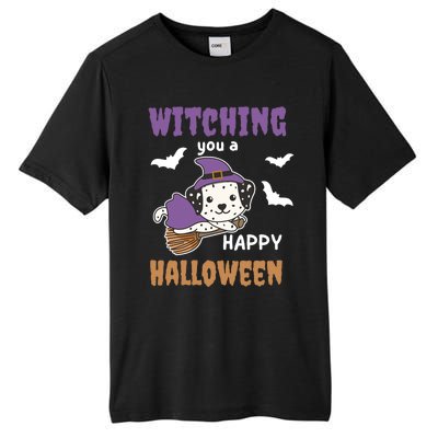 Dalmatian Halloween Witch Costume Dogs Witches Pun Gift Tall Fusion ChromaSoft Performance T-Shirt