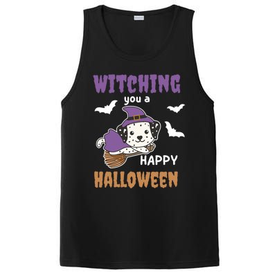 Dalmatian Halloween Witch Costume Dogs Witches Pun Gift PosiCharge Competitor Tank