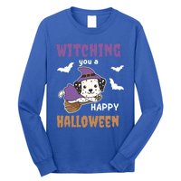 Dalmatian Halloween Witch Costume Dogs Witches Pun Gift Long Sleeve Shirt