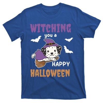 Dalmatian Halloween Witch Costume Dogs Witches Pun Gift T-Shirt