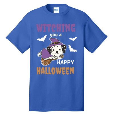 Dalmatian Halloween Witch Costume Dogs Witches Pun Gift Tall T-Shirt