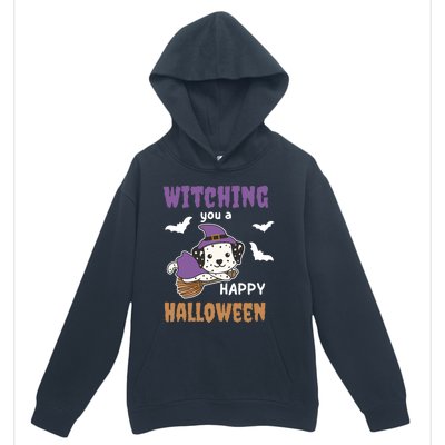 Dalmatian Halloween Witch Costume Dogs Witches Pun Gift Urban Pullover Hoodie