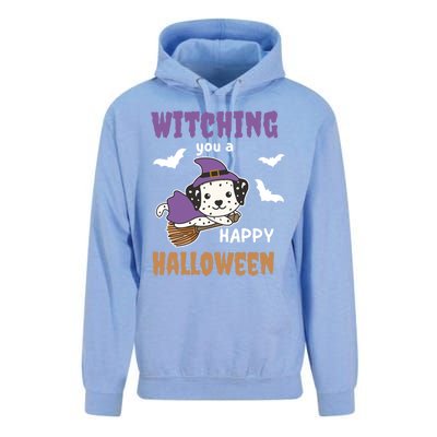 Dalmatian Halloween Witch Costume Dogs Witches Pun Gift Unisex Surf Hoodie