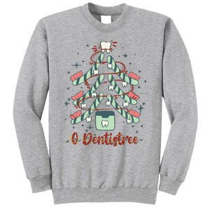 Dental Hygienist Xmas Tree Funny Christmas Dental Assistant Tall Sweatshirt