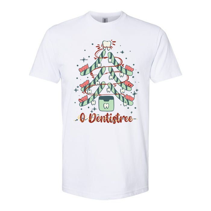 Dental Hygienist Xmas Tree Funny Christmas Dental Assistant Softstyle CVC T-Shirt