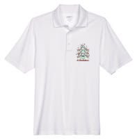 Dental Hygienist Xmas Tree Funny Christmas Dental Assistant Men's Origin Performance Pique Polo