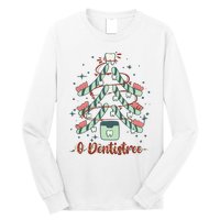 Dental Hygienist Xmas Tree Funny Christmas Dental Assistant Long Sleeve Shirt