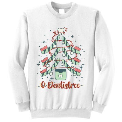 Dental Hygienist Xmas Tree Funny Christmas Dental Assistant Sweatshirt