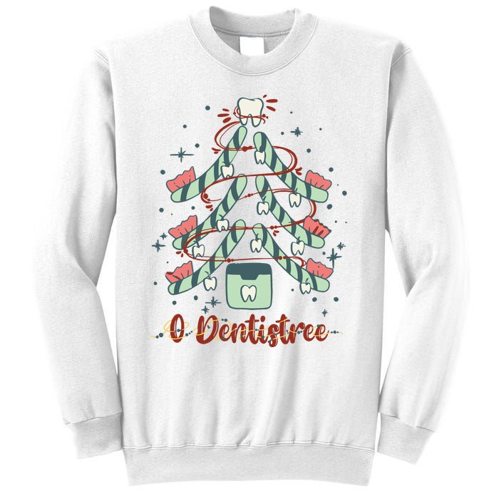 Dental Hygienist Xmas Tree Funny Christmas Dental Assistant Sweatshirt