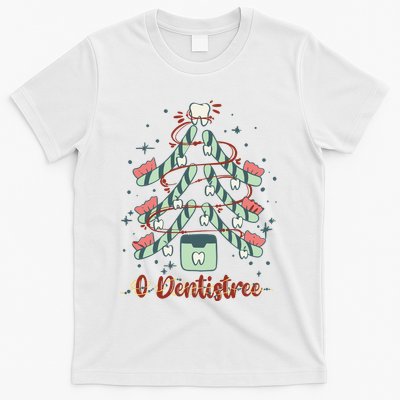 Dental Hygienist Xmas Tree Funny Christmas Dental Assistant T-Shirt