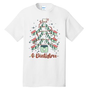 Dental Hygienist Xmas Tree Funny Christmas Dental Assistant Tall T-Shirt