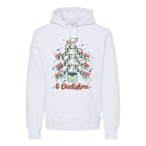 Dental Hygienist Xmas Tree Funny Christmas Dental Assistant Premium Hoodie