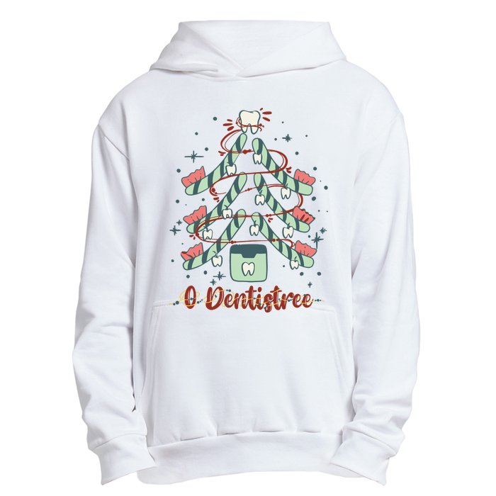 Dental Hygienist Xmas Tree Funny Christmas Dental Assistant Urban Pullover Hoodie