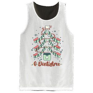 Dental Hygienist Xmas Tree Funny Christmas Dental Assistant Mesh Reversible Basketball Jersey Tank