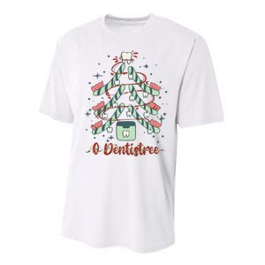 Dental Hygienist Xmas Tree Funny Christmas Dental Assistant Performance Sprint T-Shirt