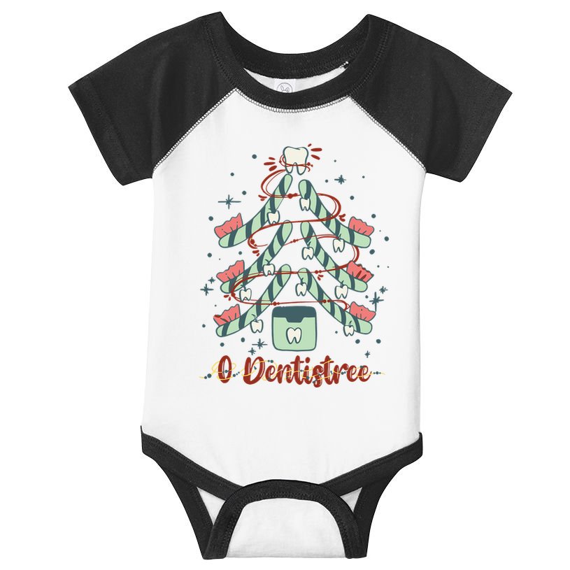 Dental Hygienist Xmas Tree Funny Christmas Dental Assistant Infant Baby Jersey Bodysuit
