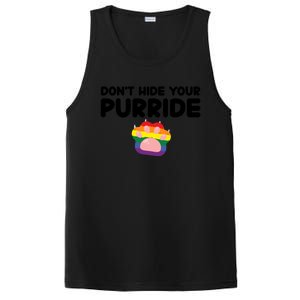 DonT Hide Your Pride Funny Gift Pride Ally Cat Purride Gift PosiCharge Competitor Tank