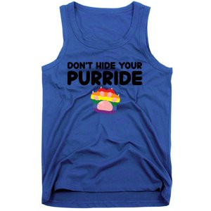 DonT Hide Your Pride Funny Gift Pride Ally Cat Purride Gift Tank Top