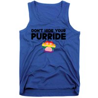 DonT Hide Your Pride Funny Gift Pride Ally Cat Purride Gift Tank Top