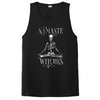 Distressed Halloween Yoga Skeleton Namaste Witches PosiCharge Competitor Tank