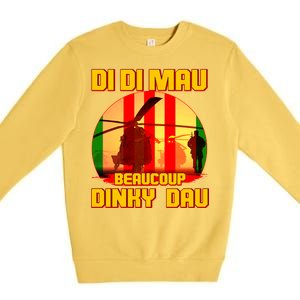 DI DI MAU Beaucoup Dinky Dau Vietnam Vet Premium Crewneck Sweatshirt