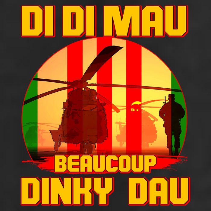 DI DI MAU Beaucoup Dinky Dau Vietnam Vet Cool Comfort Performance Bucket Hat