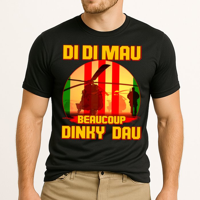 DI DI MAU Beaucoup Dinky Dau Vietnam Vet Cooling Performance Crew T-Shirt