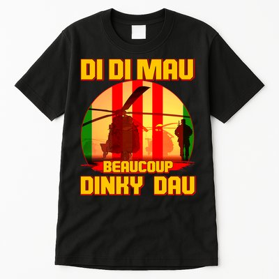 DI DI MAU Beaucoup Dinky Dau Vietnam Vet Tall T-Shirt