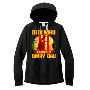 DI DI MAU Beaucoup Dinky Dau Vietnam Vet Women's Fleece Hoodie