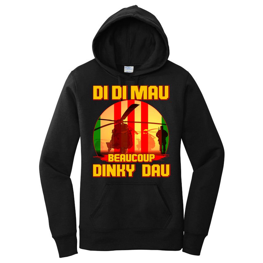 DI DI MAU Beaucoup Dinky Dau Vietnam Vet Women's Pullover Hoodie