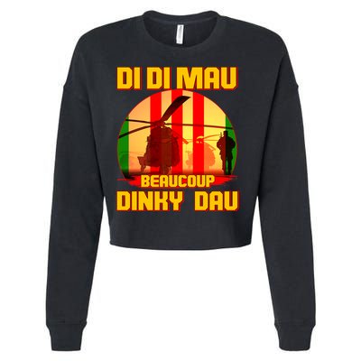 DI DI MAU Beaucoup Dinky Dau Vietnam Vet Cropped Pullover Crew