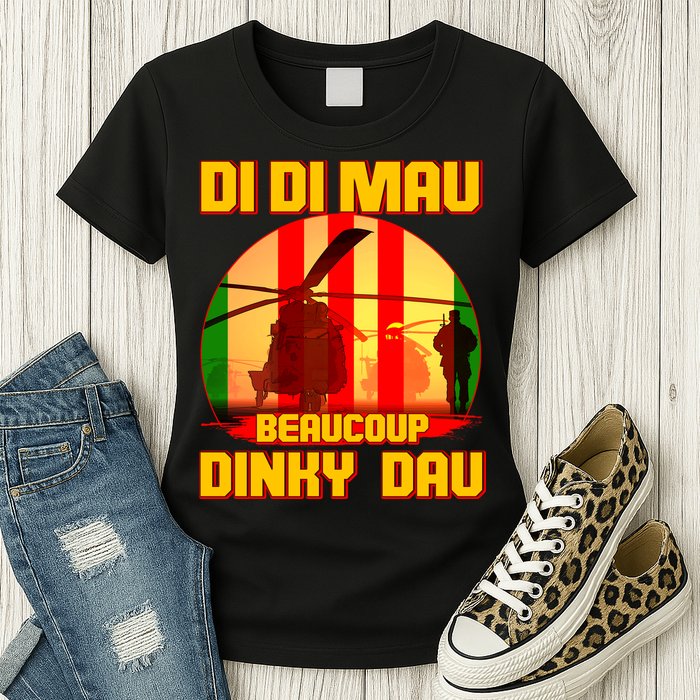 DI DI MAU Beaucoup Dinky Dau Vietnam Vet Womens T-Shirt