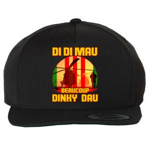 DI DI MAU Beaucoup Dinky Dau Vietnam Vet Wool Snapback Cap