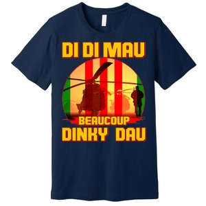 DI DI MAU Beaucoup Dinky Dau Vietnam Vet Premium T-Shirt