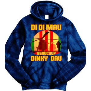 DI DI MAU Beaucoup Dinky Dau Vietnam Vet Tie Dye Hoodie