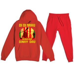 DI DI MAU Beaucoup Dinky Dau Vietnam Vet Premium Hooded Sweatsuit Set