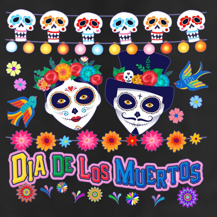 Dia De Los Muertos  Day of the Dead Cool Comfort Performance Bucket Hat