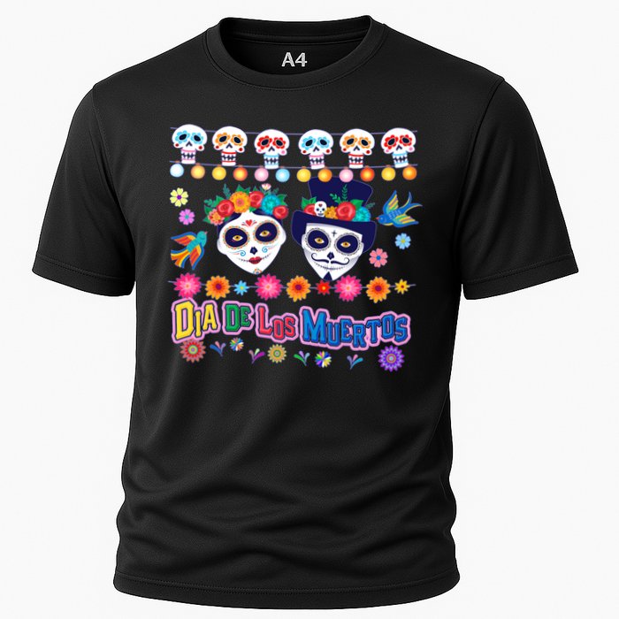 Dia De Los Muertos  Day of the Dead Cooling Performance Crew T-Shirt