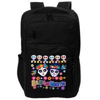 Dia De Los Muertos  Day of the Dead Impact Tech Backpack