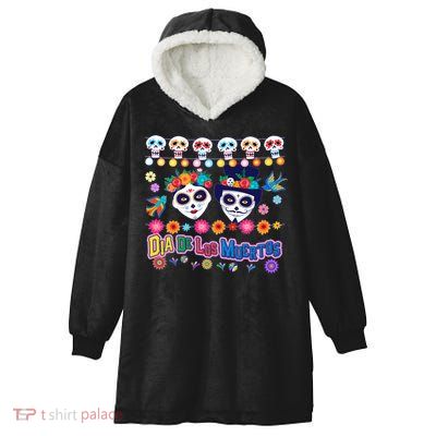 Dia De Los Muertos  Day of the Dead Hooded Wearable Blanket