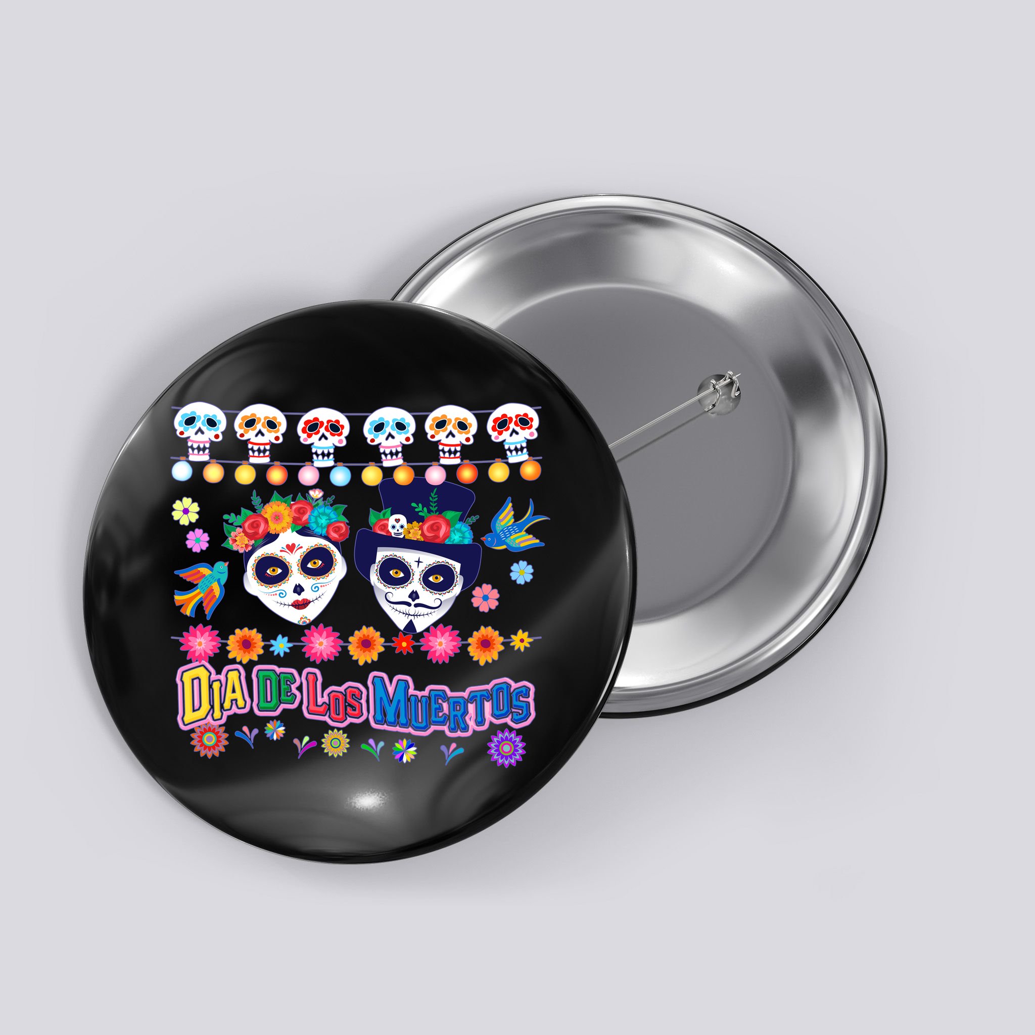 Dia De Los Muertos  Day of the Dead Button