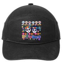 Dia De Los Muertos  Day of the Dead 7-Panel Snapback Hat